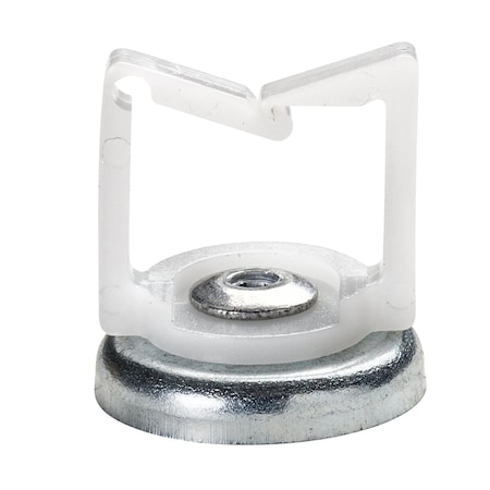 Winnie Industries 3/4 in. Magnetic Cable Holder, 16 lb Magnet, Locking Gate, White, 100PK WMCH075WH